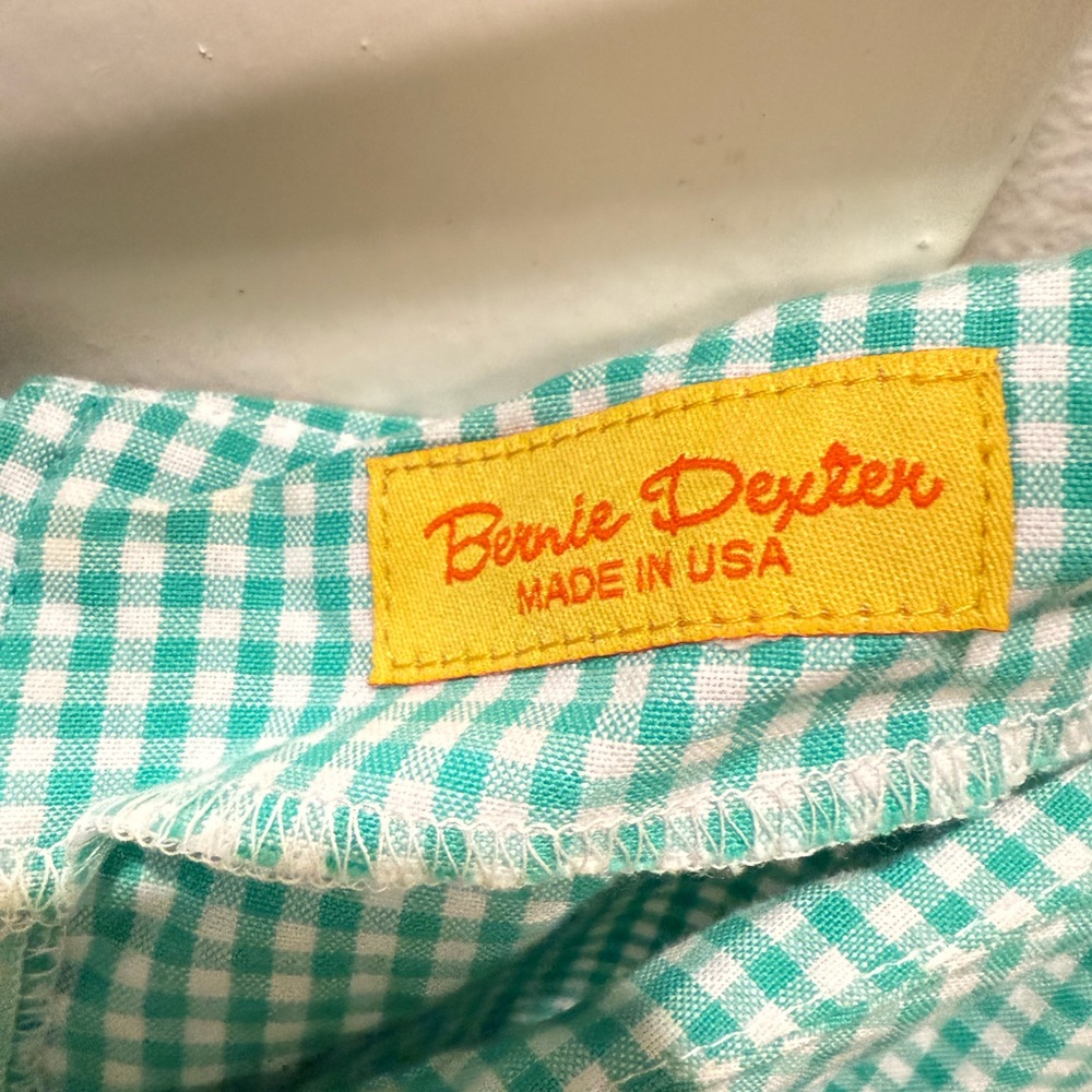 Bernie Dexter fit & flare green & white gingham dress 3X - Picture 6 of 8